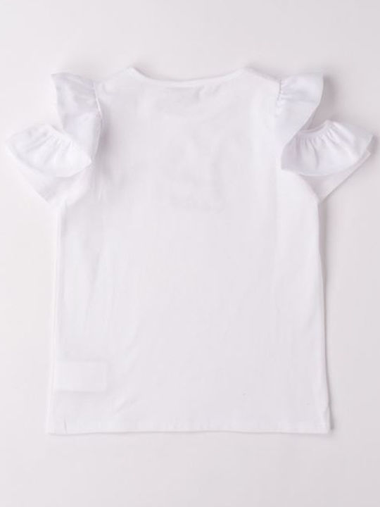 iDO Kids Blouse Short Sleeve White