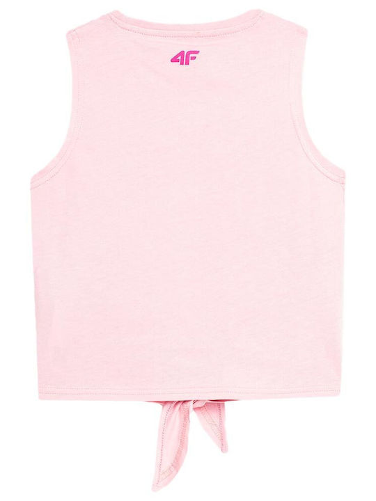 4F Kids' Crop Top Sleeveless Pink