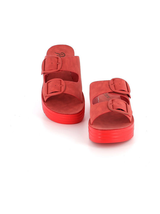 Platforme Dama în Tip Slip On Roșii