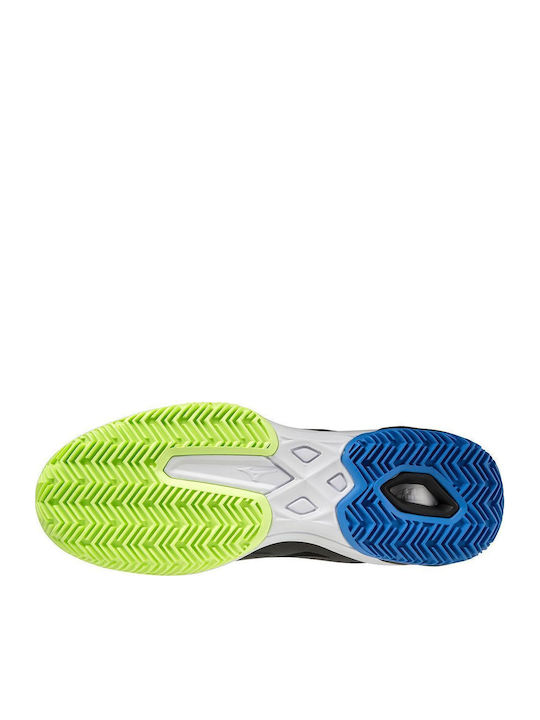 Mizuno Wave Exceed Light CC Ανδρικά Παπούτσια Τένις για Χωμάτινα Γήπεδα Black / Neo Lime / Super Sonic