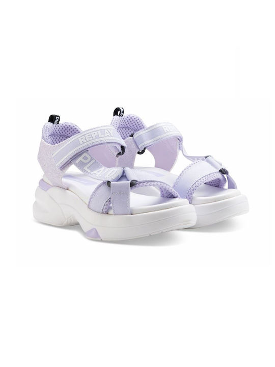 Replay Kinder Sandalen Flieder