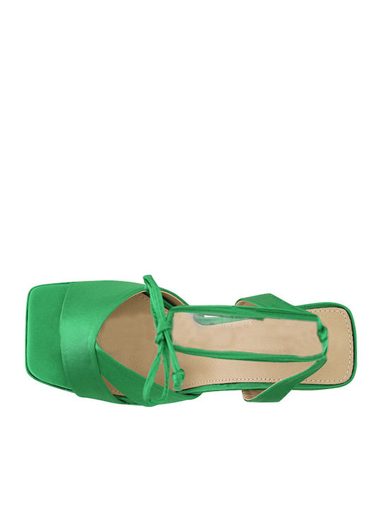 Spetzer Din material textil Sandale Verzi
