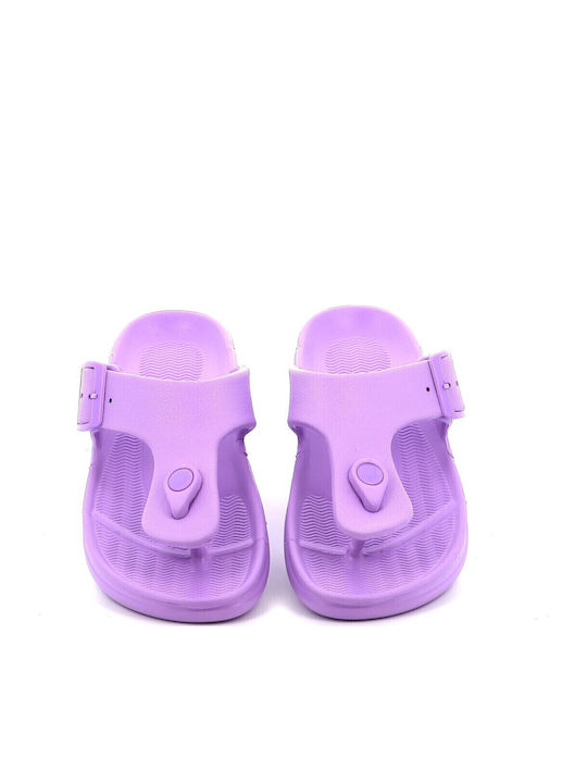 Women's Flip Flops in Purple Style