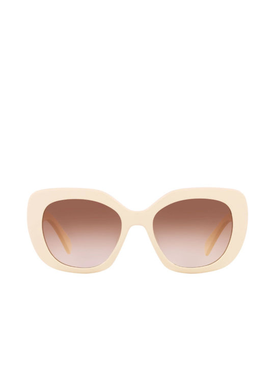 Celine Women's Sunglasses with Pink Plastic Frame and Brown Gradient Lens CL40226U-25F