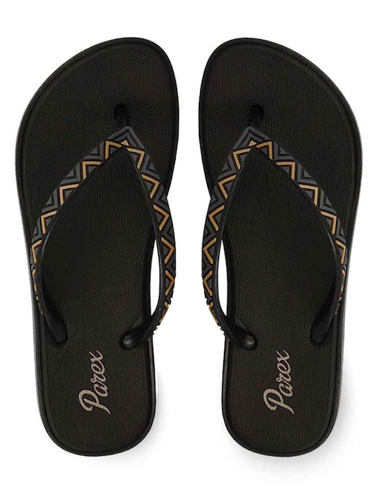 Parex Women's Flip Flops Black