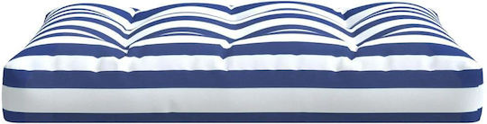 vidaXL Palette Sofa Cushion with Backrest Bamboo Blue 2 Pieces 120x80cm