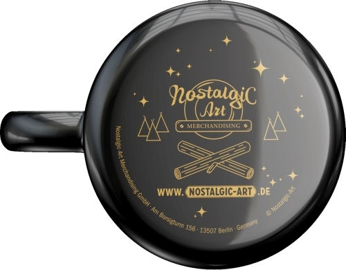 Nostalgic Art Black Tea Becher Emaille Schwarz 360ml 43224