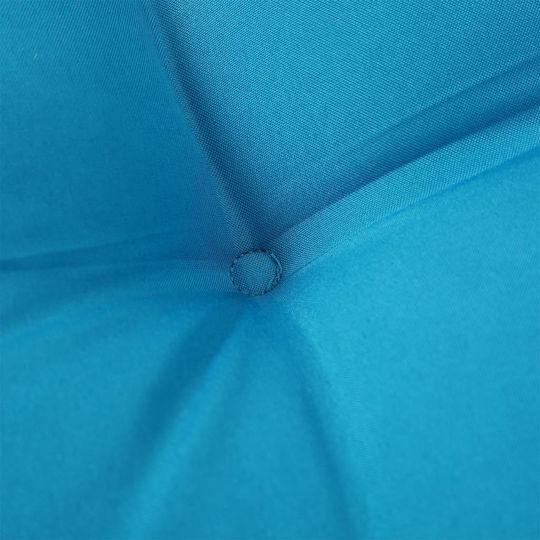 vidaXL Garden Chair Cushion with Bamboo Backrest Light Blue 2 Pieces 70x70cm