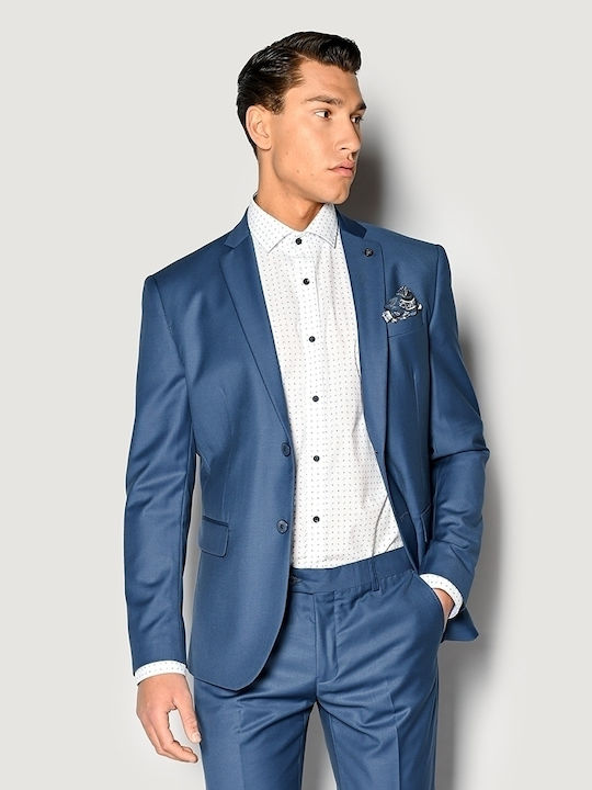 Sogo Men's Suit Regular Fit Blue