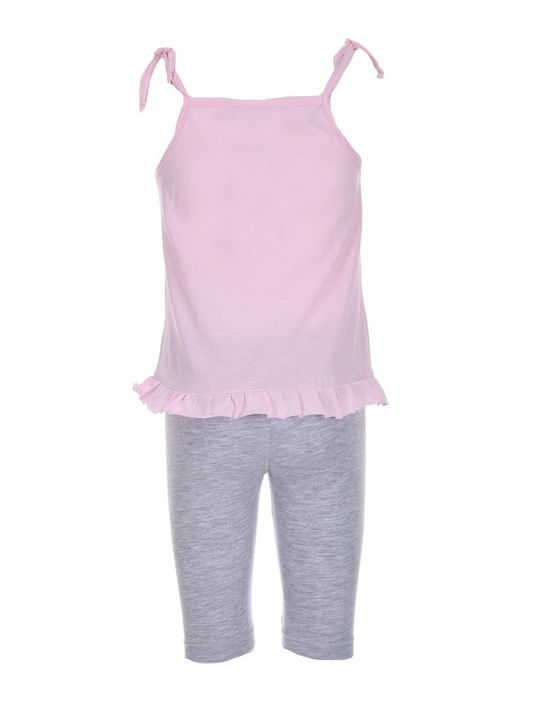 Action Sportswear Kinder Set mit Leggings Sommer 2Stück Rosa