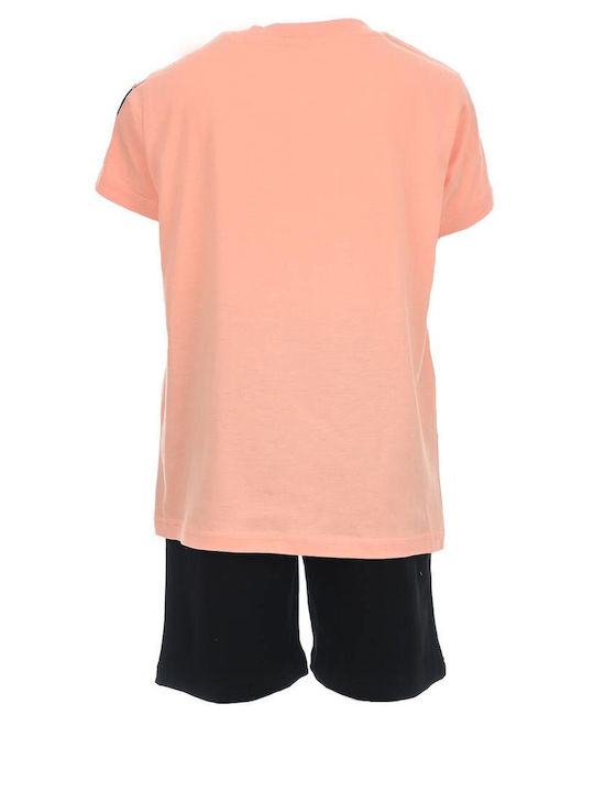 New College Kids Set with Shorts Summer 2pcs Orange