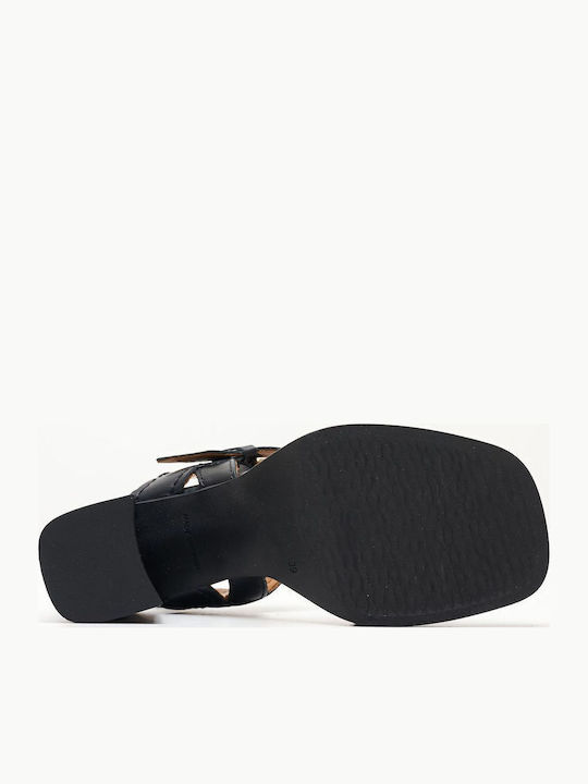 Leder Sandalen Schwarz