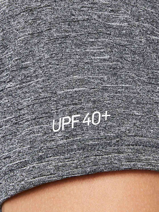 Nike Essential Hydroguard UPF 40+ Ανδρική Κοντομάνικη Αντηλιακή Μπλούζα Γκρι