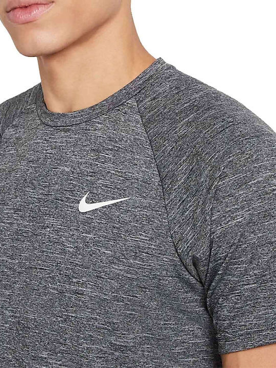 Nike Essential Hydroguard UPF 40+ Ανδρική Κοντομάνικη Αντηλιακή Μπλούζα Γκρι
