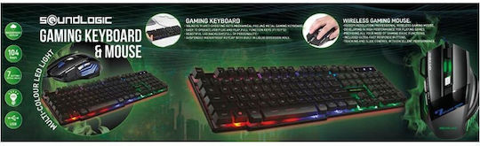 SoundLogic Gaming Set Gaming Mechanische Tastatur mit Benutzerdefiniert Schaltern & Maus (Englisch US)