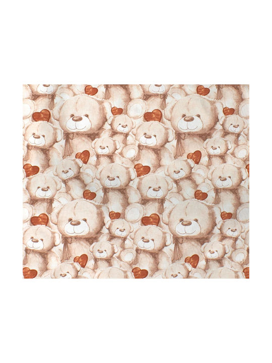 Dimcol Teddy Bear Baby Sheet Cradle Flannel 535 80x110cm