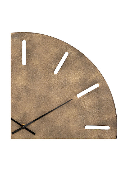 Atmosphera Inacio Silent Wall Clock Metallic Brown Ø55cm