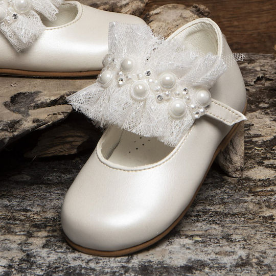 Baby Bloom Балеринки за кръщене Ecru