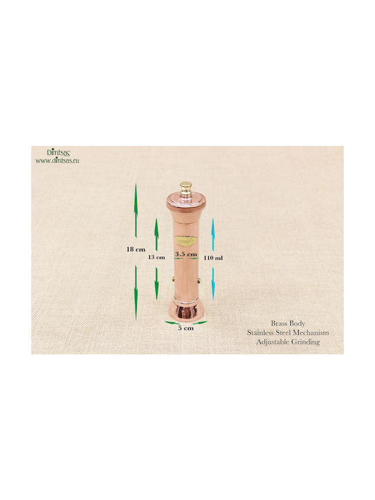 Manual Metallic Pepper Mill Bronze