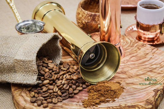 Manual Metallic Pepper Mill Brown