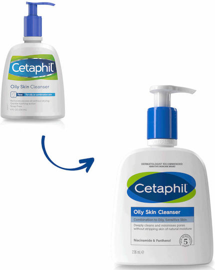 Cetaphil Oily Skin Cleanser Пяна Почистване Лице 236мл