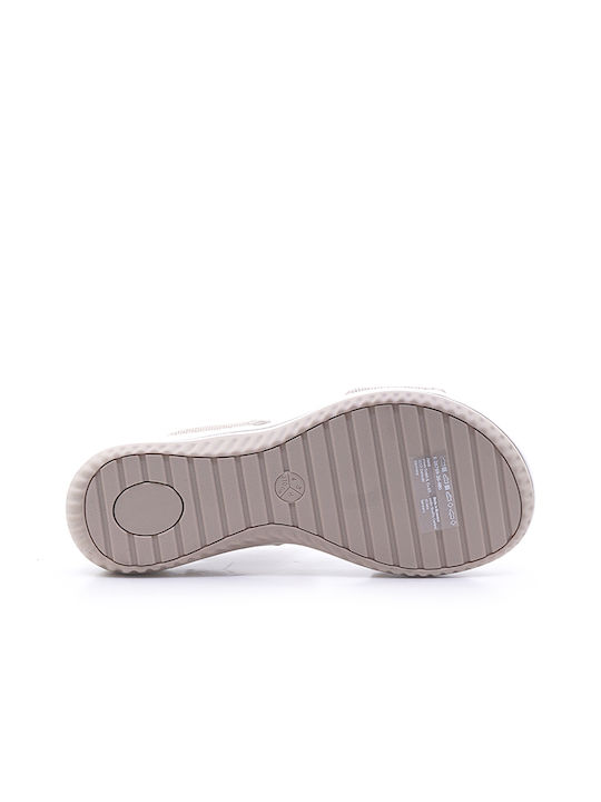 Anatomic Women's Fabric Platform Shoes Beige 8-28769-20 400