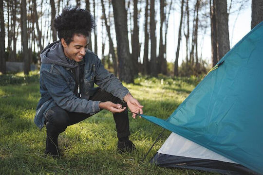 Bestway Camping Tent Tunnel Blue with Double Cloth 3 Seasons for 3 People 350x240x130cm