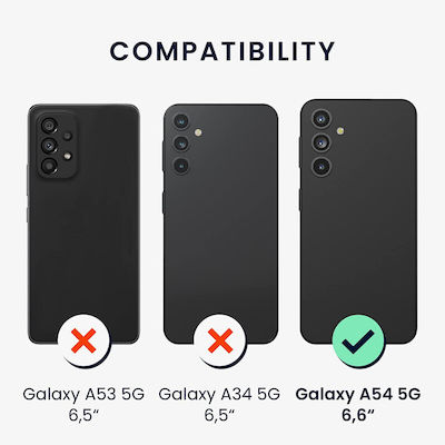 KWmobile Umschlag Rückseite Silikon Rot (Galaxy A54) 60795.208