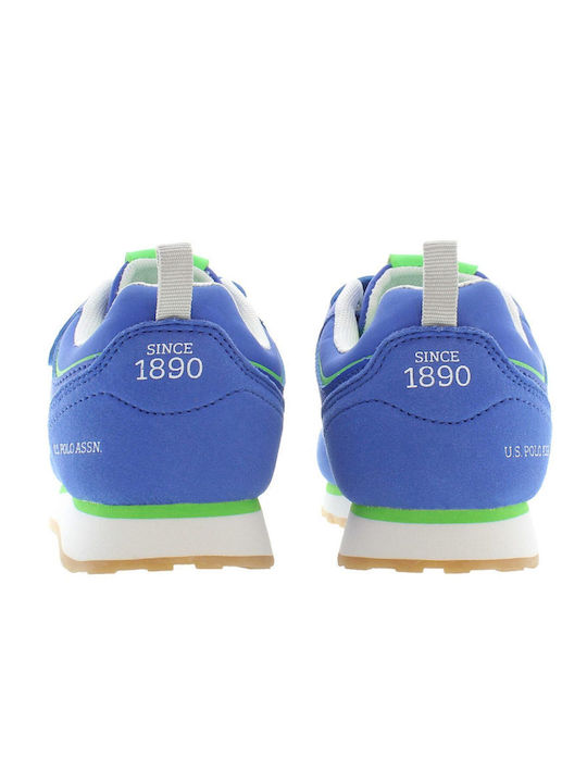 Kids Sneakers for Girls with Hoop & Loop Closure Blue