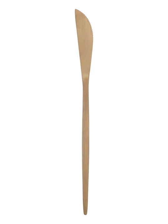 24-Piece Stainless Steel 18/10 Gold Cutlery Set