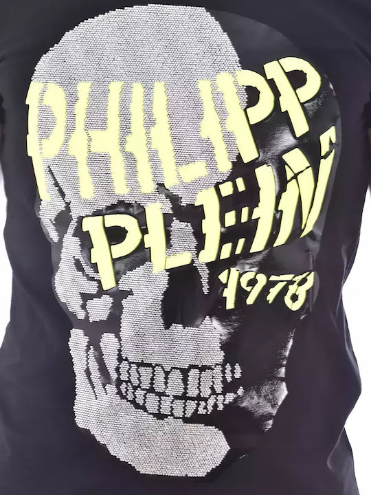 Philipp Plein Men's T-Shirt Stamped Black