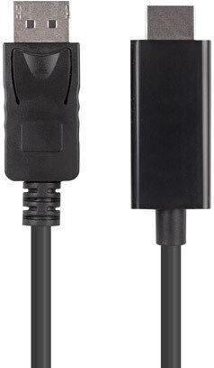 Lanberg Кабел DisplayPort мъжки - HDMI мъжки 1.8м Черен (CA-DPHD-11CC-0018-BK)
