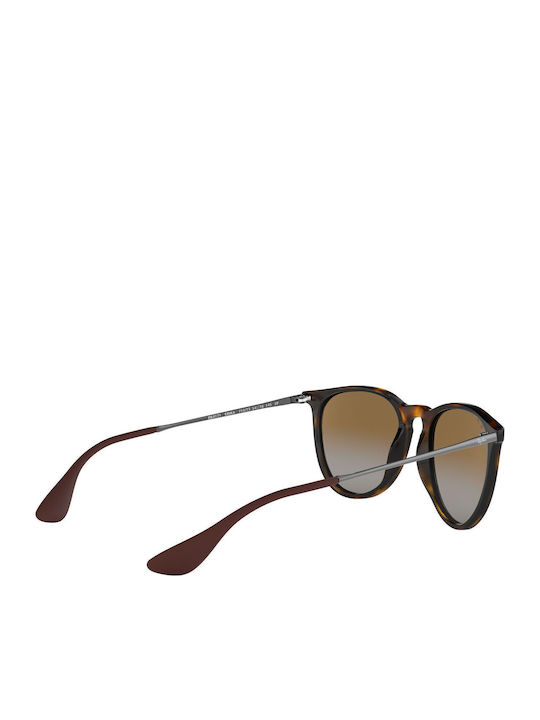 Ray Ban Erika Women's Sunglasses with Brown Tartaruga Frame and Brown Gradient Lens RB4171 710/T5