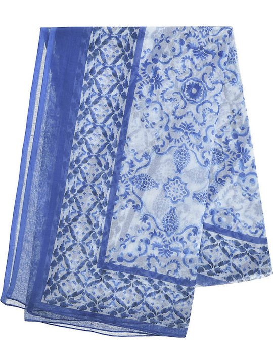 Ble Resort Collection ΠΑΡΕΟ Γυναικείο Φουλάρι Λευκό