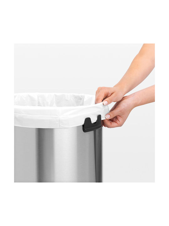 Brabantia Touch Bin Coș de Gunoi Metal Platinum 60lt 1buc