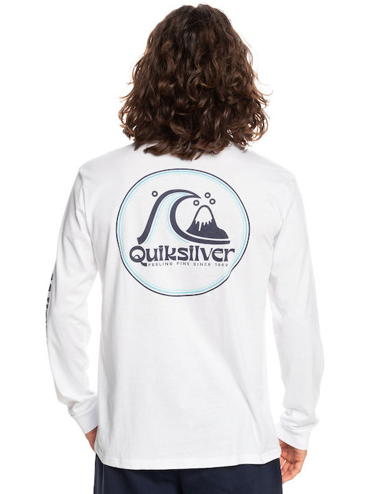 Quiksilver Rolling Circle Men's Long Sleeve Blouse White