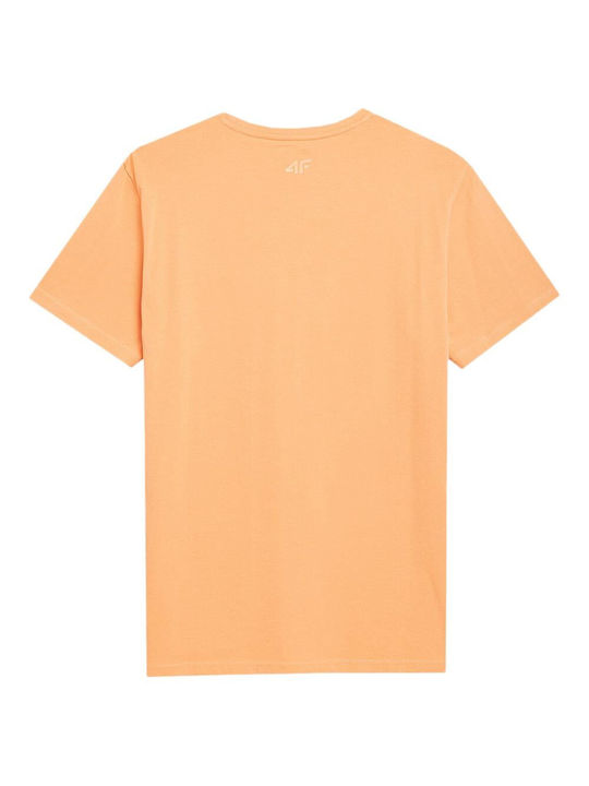 4F Men's Short Sleeve T-shirt Orange