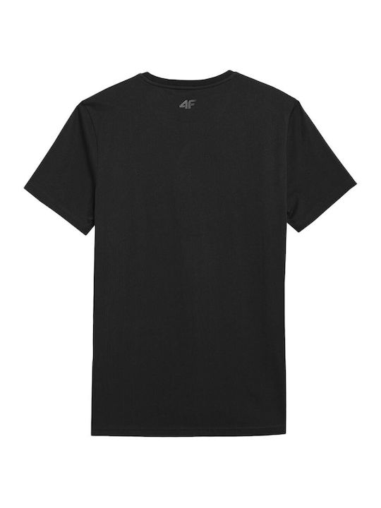 4F Men's Short Sleeve T-shirt Black