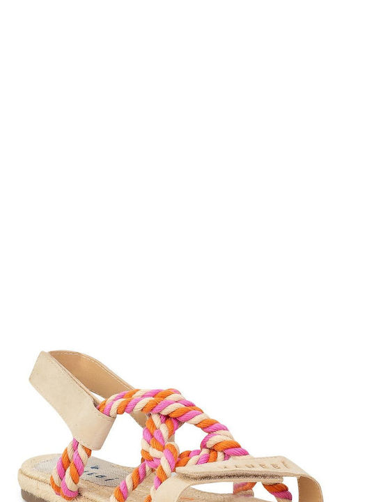 Manebi Rope Damen Flache Sandalen in Rosa Farbe