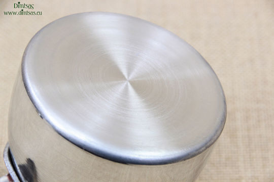Briki aus Aluminium Νο2 in Silber Farbe