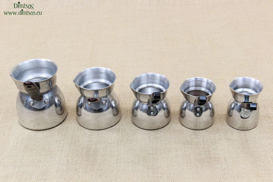 Briki aus Aluminium Νο2 in Silber Farbe