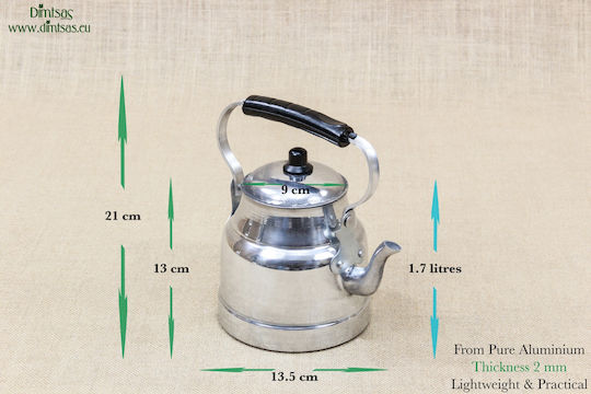 Ceainic Aluminiu Argintiu 1700ml