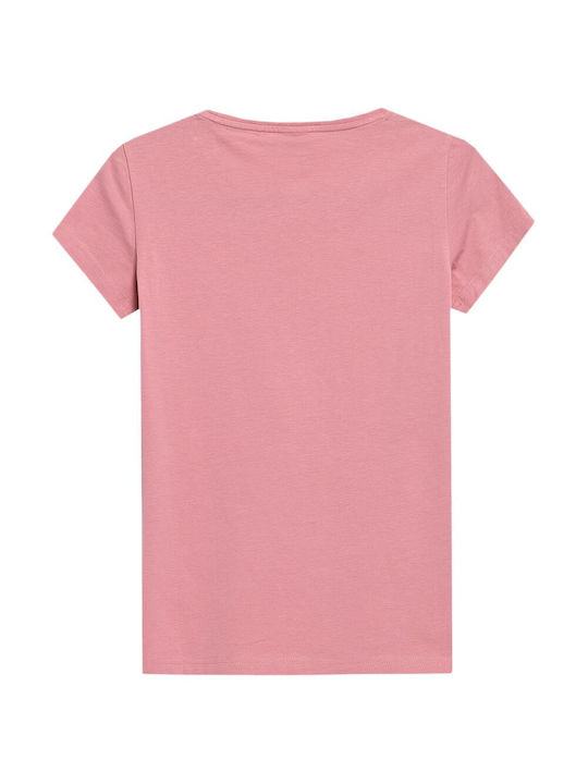 4F Γυναικείο Αθλητικό T-shirt Ροζ