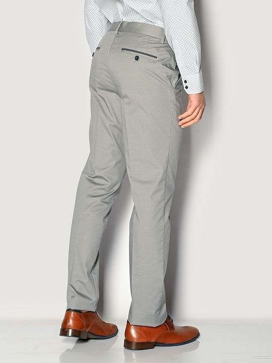 Trousers Suit Elastic in Regular Fit Gray