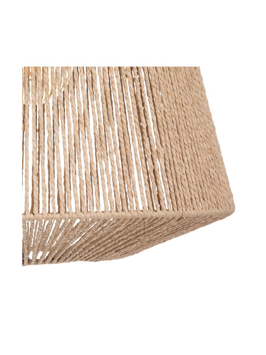 A-S Jily Adjustable Pendant Light Beige with Rope for Socket E27 90x48cm