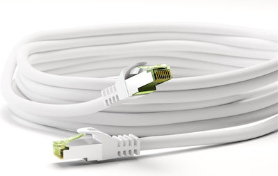 Goobay S/FTP Kat.8.1 Ethernet-Netzwerkkabel 15m Weiß 1Stück