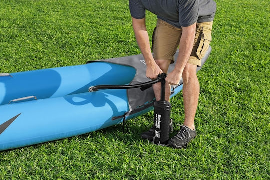 Bestway Hydroforce Surge Elite X1 65143 Пластмасов Каяк Плажна чанта 1 лице Сив