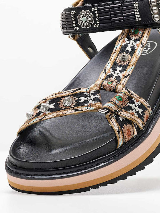Combo A Leather Women's Flat Sandals Sporty Grey