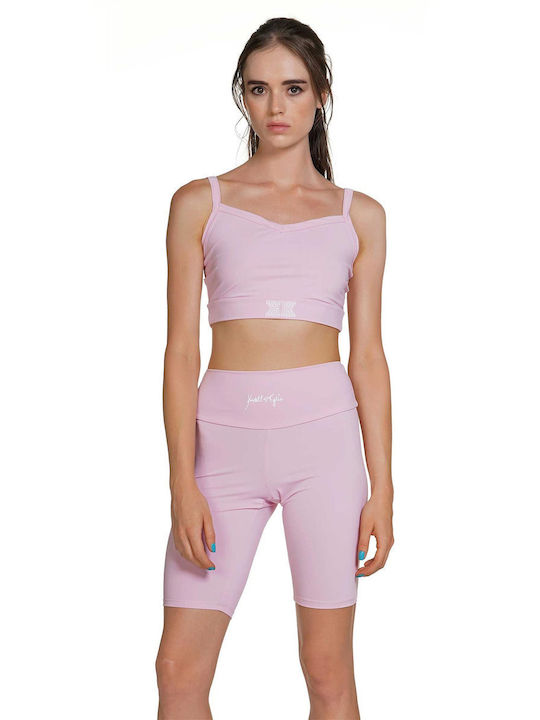 Women's Bike Training Legging High Waisted Pink