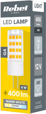 Rebel Λάμπα LED για Ντουί G4 Θερμό Λευκό 400lm